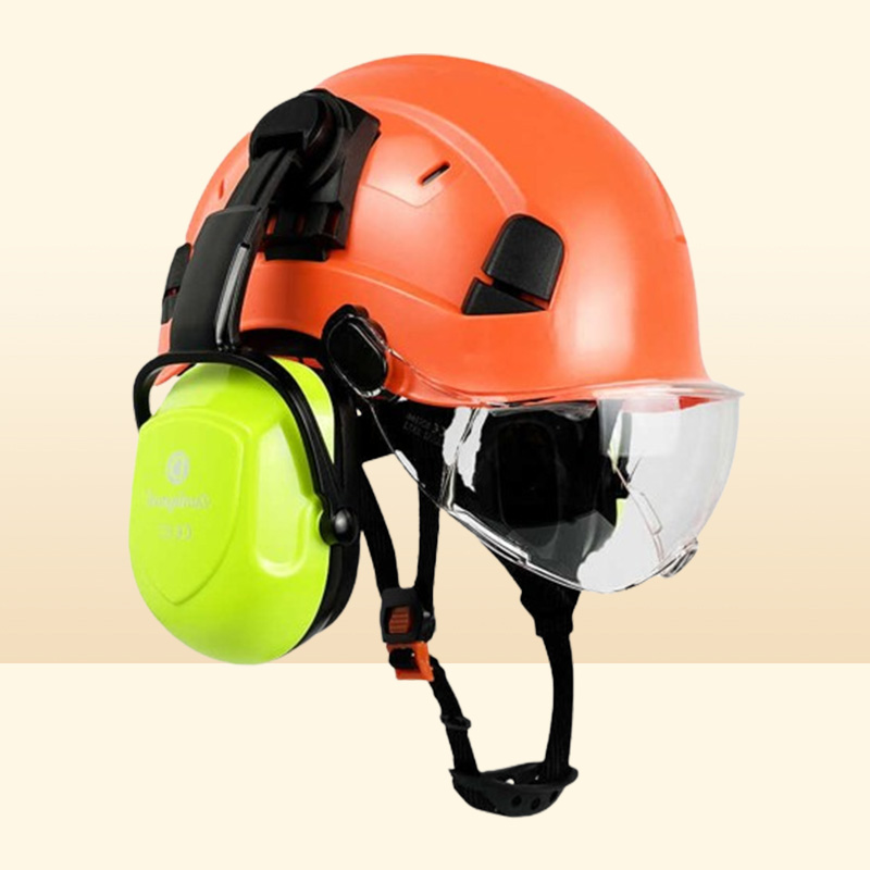 Construction Safety Helmet With Goggles For Engineer Earmuff Ear Protection EN397 ABS Hard Hat ANSI Industrial HardHat Work4378271