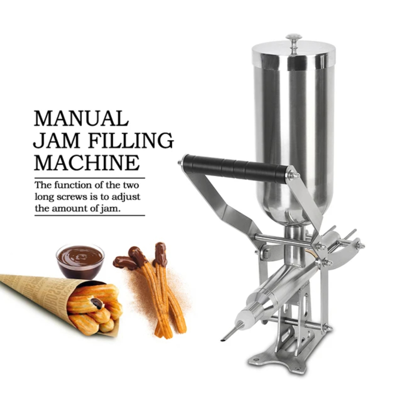 Commercial Churros Maker Stainless Steel 4.5L Manual Filler Jam Filling Machine