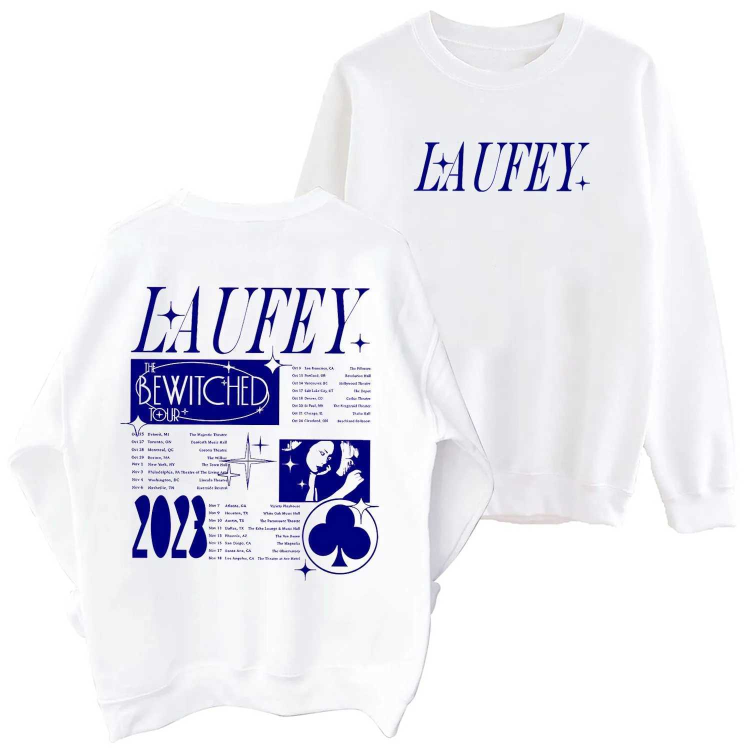 Men's Hoodies Sweatshirts Laufey Crewneck Hoodie Laufey Bewitched Album Sweatshirt Laufey Merch Laufey Fan Gift Oversized Sweatshirt Pullover Top