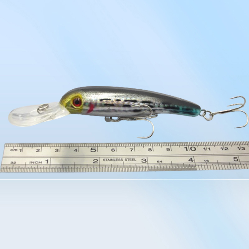 Whole Lot 20 Fishing Lure Minnow CranKbaits Hand Baits Hooks Bass 135g11 cm 5 Color