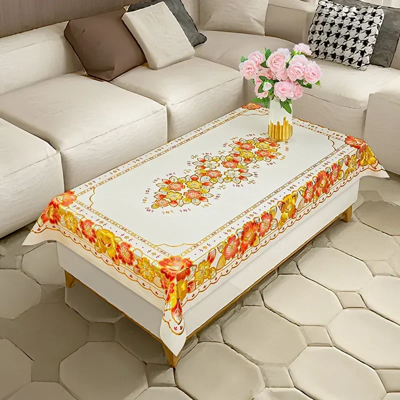 Mantel Antimanchas Impermeable Tela Wedding Decoration Table Protector Cover Transparent 4FHJ01