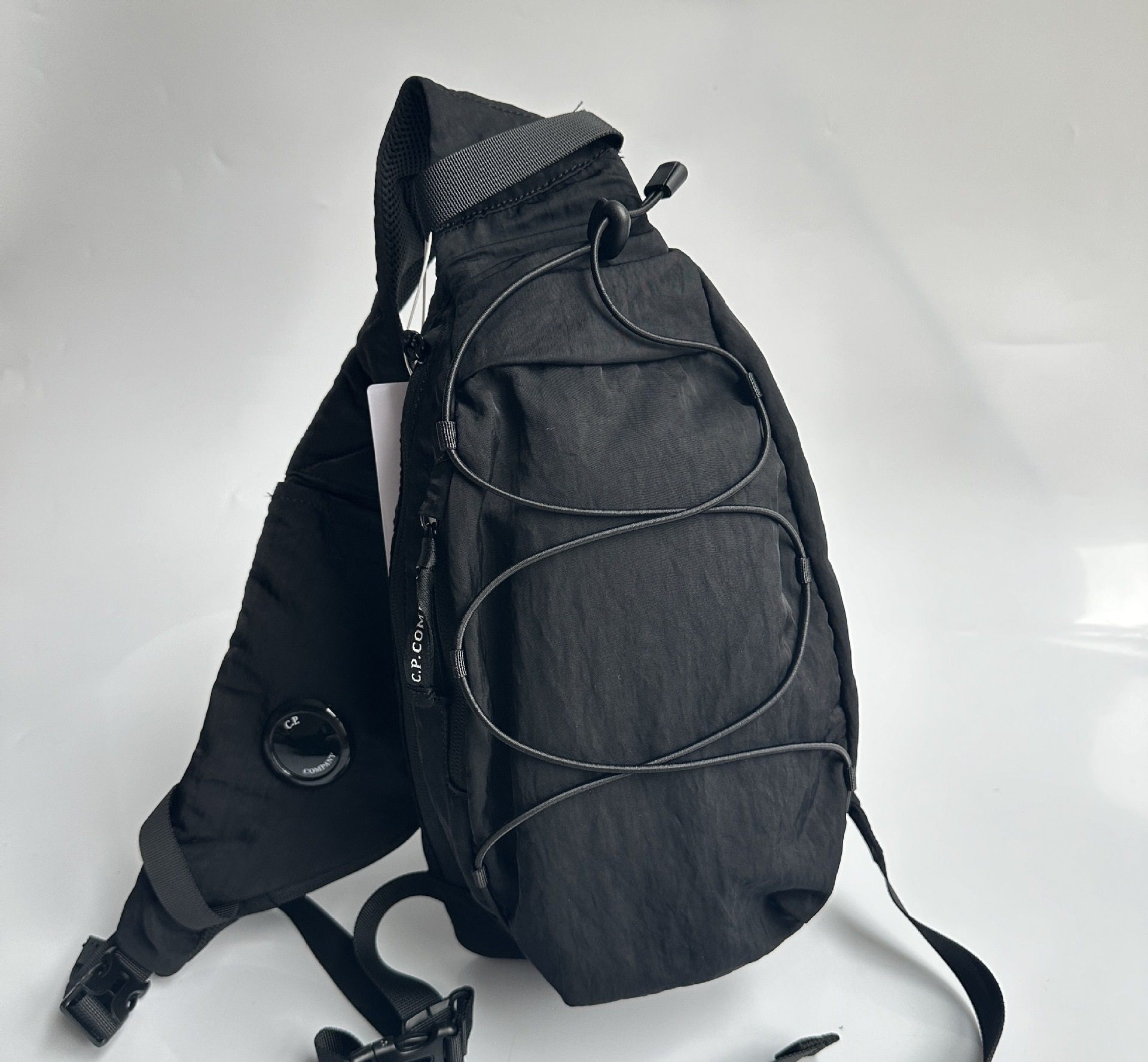 Single Shoulder Crossbody Small Bag One Lens Outdoor Sports Pull Rope Classical Chest Bag Casual Waist Bag Unisex sling Packging