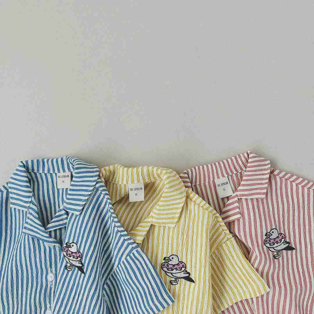 Clothing Sets 2024 Summer New Childrens Short sleeved Cotton Set Baby Boys and Girls Striped Polo Neck Shirt+Shorts 2-piece Childrens Fashion Set WX