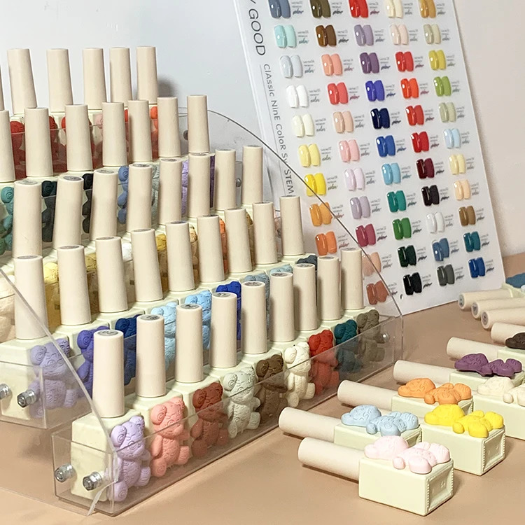 Bear 60 Colors Gel Nail Polish Set Easy Soak Off 15 ml Kit Salon Profession 240430