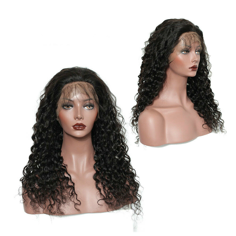 Kinky Curly 13X4 Lace Front Wigs Brazilian Human Hair Wig Long Deep Wave Water Wave Lace