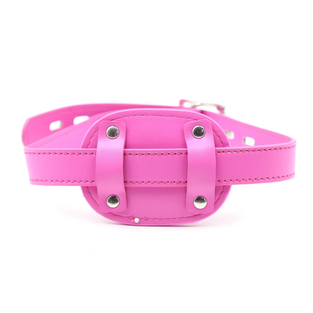 Leather belt with lock buckle silicone penis plug open mouth blockage BDSM adult sex toy 240516