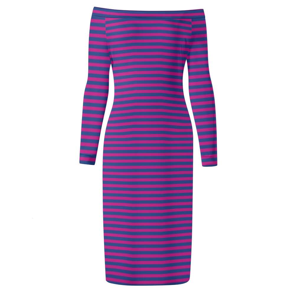 Women's Long Sleeve Off The Shoulder Lady Dress dongdumaoyi P1553051652