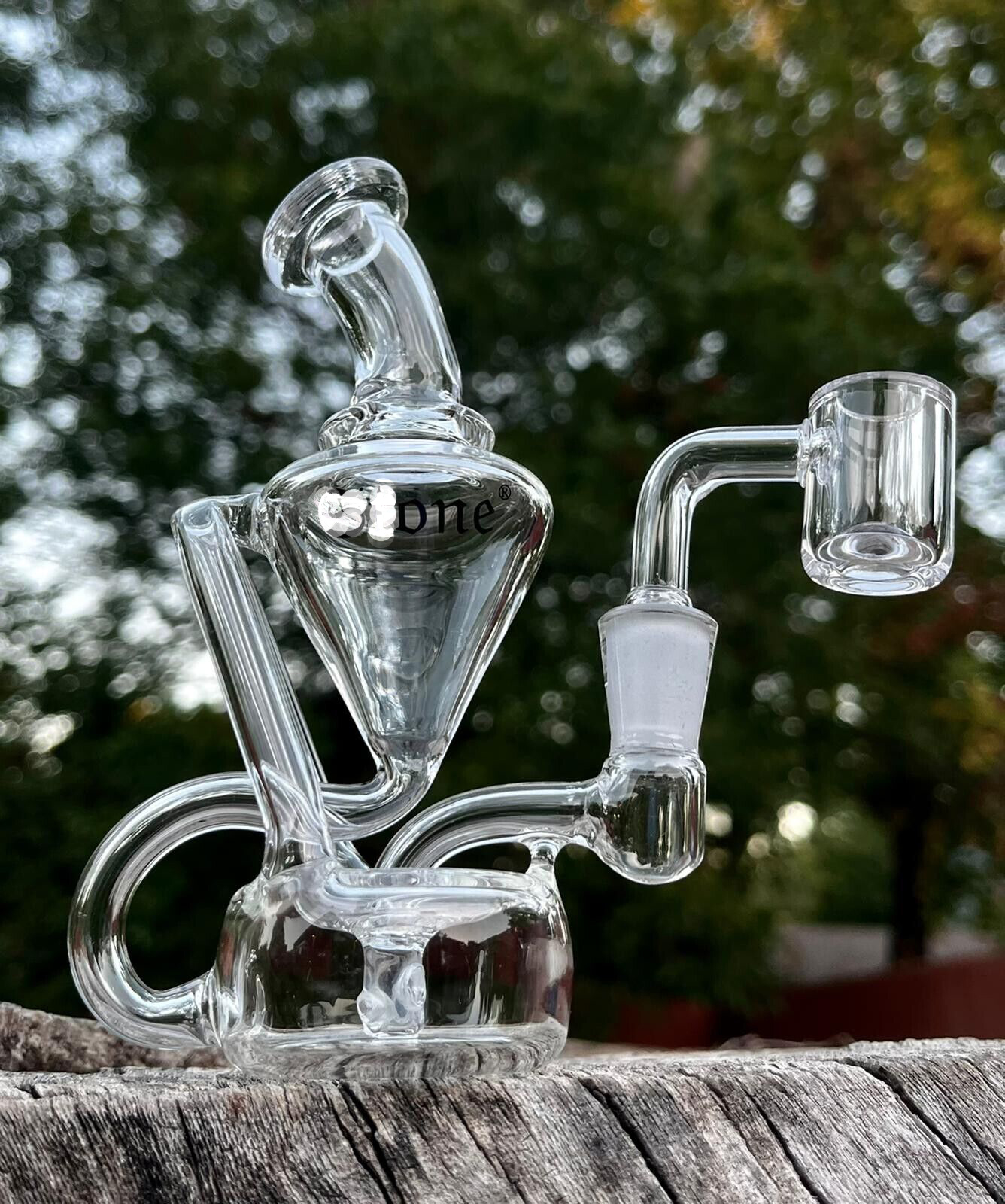 Recycler Oil Rigs Glass Water Bongs Hookahs Shisha Beaker Base Dab Rigs Smoking Glass Water pipes Dab Bong