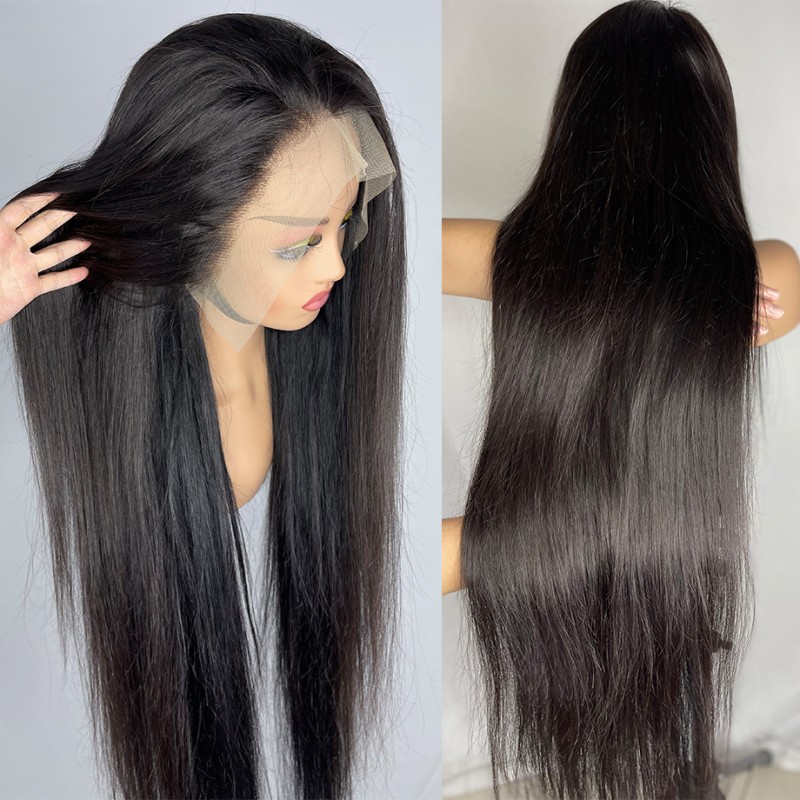 12A Top Quality 13*4 Frontal 200% Wig Vieamese Human Hairfully Hand-Woven Human Hair And Real Headgear