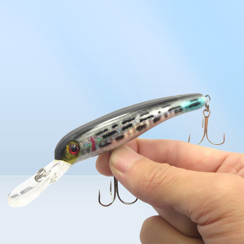 Whole Lot 20 Fishing Lure Minnow CranKbaits Hand Baits Hooks Bass 135g11 cm 5 Color