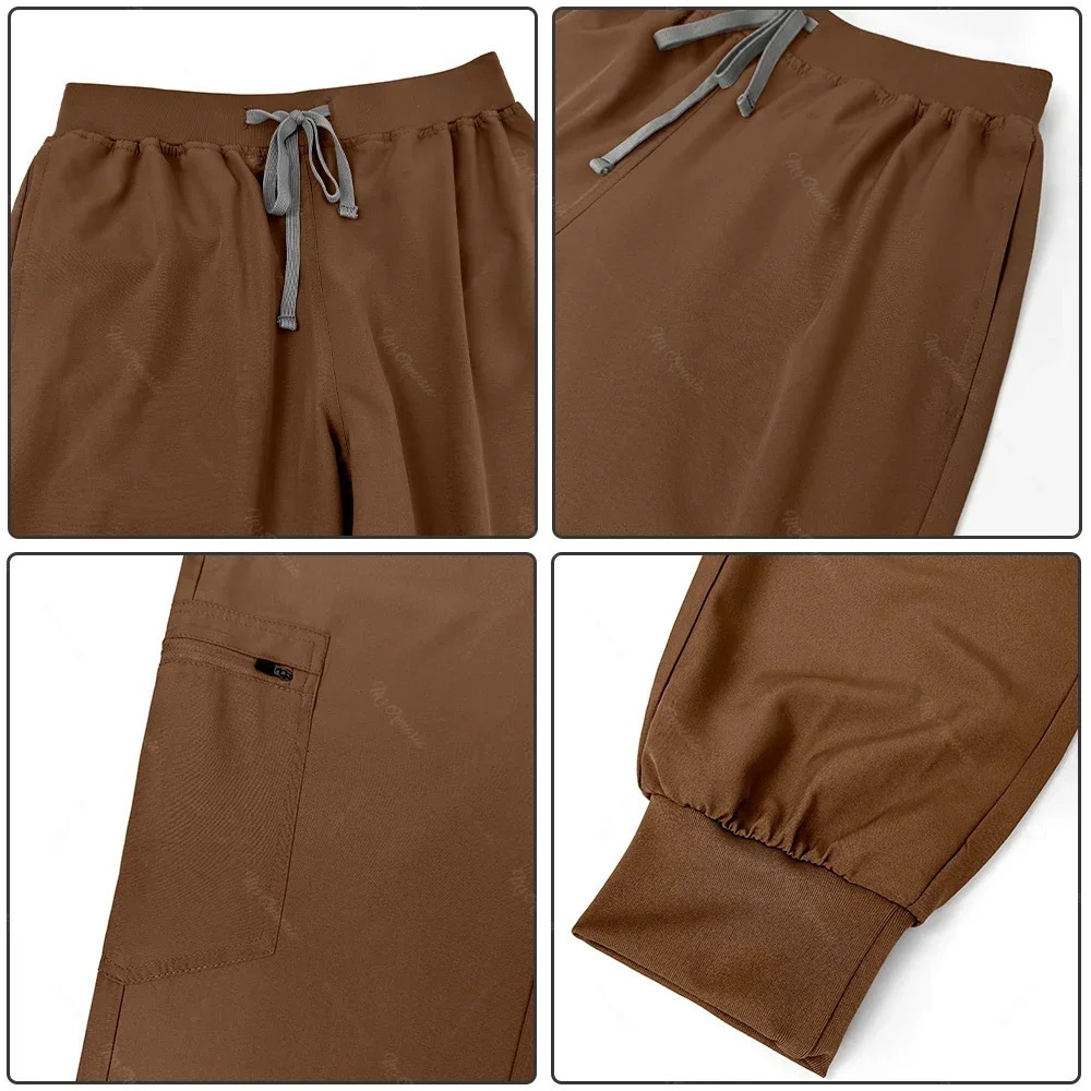 Multilcolors Hospital Scrub Suits Uniform Women Men Scrubs Set Beauty Work Clothes Nurse Accessories Dental Surgery Suit 240506