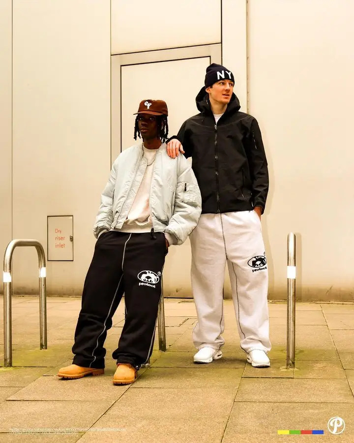 Streetwear PROTECT Sweatpants Y2K Pants Hip Hop Letter Embroidery Baggy Casual Pants WomenHigh Waist Elastic Waist Jogging Pant 240510