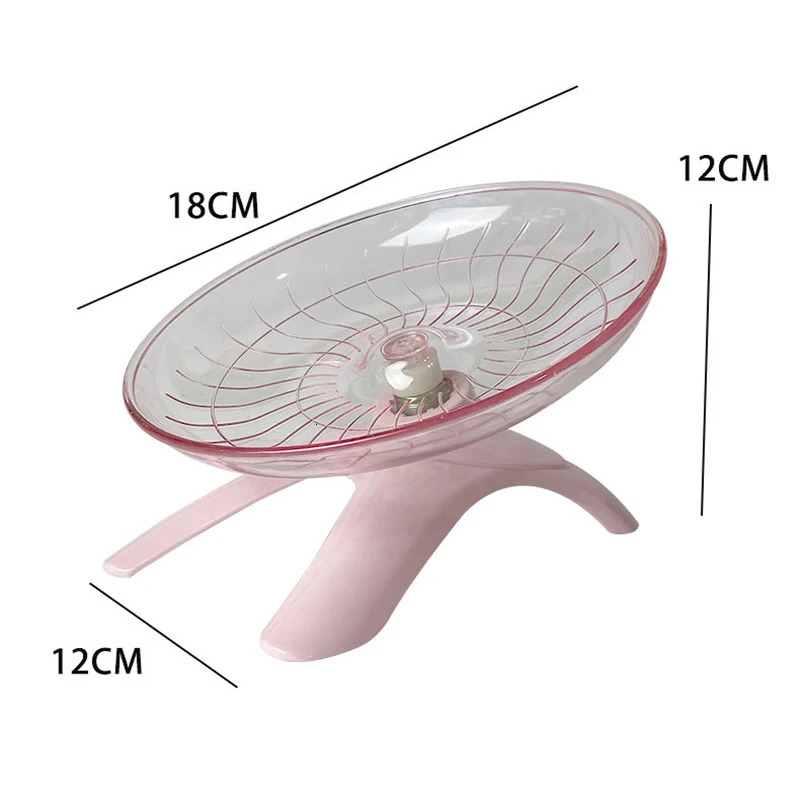 1 PCS Random Color Pet Hamster Flying Saucer Exercise Squirrel Wheel Hamster Mouse Running Disc Rat Toy Small Animal Accessories 240516