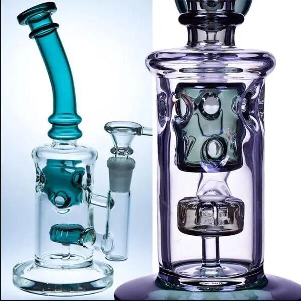 2026 New Hookahs Glass Bong Thick Heady Oil Smoking Pipes Bubbler Recycler Water Bongs With 14Mm Joint Free Shipping