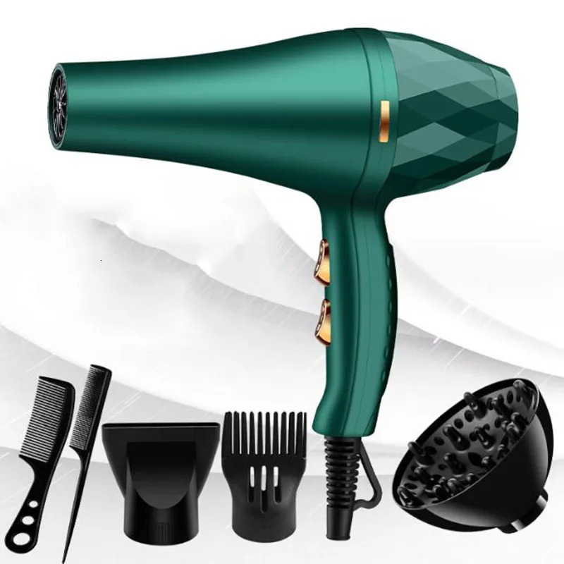 Hair Dryer Professional 1200W/2200W Gear Strong Power Blow Hair Dryer Brush For Hairdressing Barber Salon Tools Hair Dryer Fan 240516