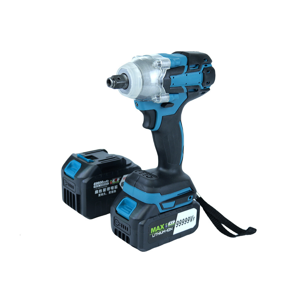 Nichilas Cordless Impact Wrench 2 IN 1 Screwdriver Head 21V electric power wrench 420Nm High Torque 240112