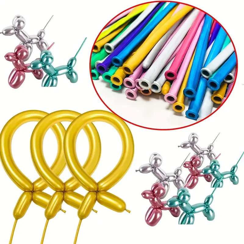 100pcs 260 Balloons Decoration Shopping Mall Activities Party Not Easy To Damage Shiny And Beautiful 240514