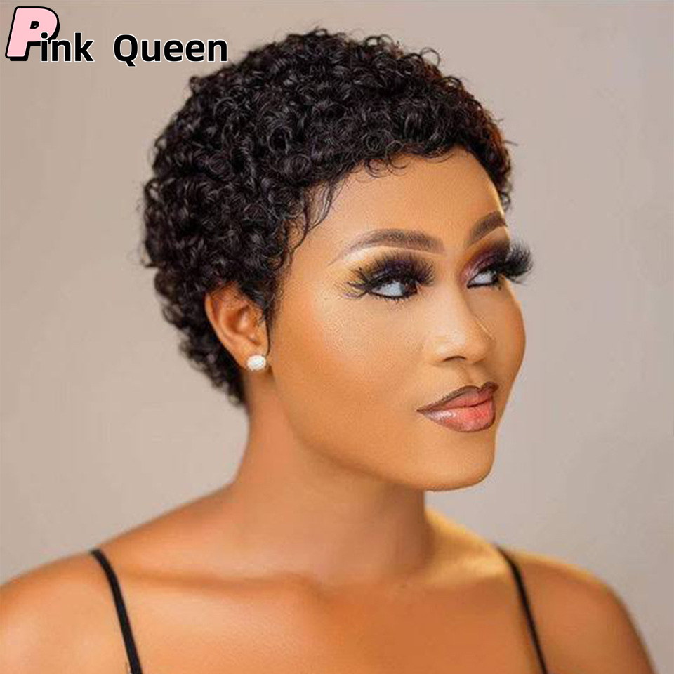Short curly human hair wigs Lace Front Wigs 150 Density Lace Wigs For Women Curly Brazilian hair