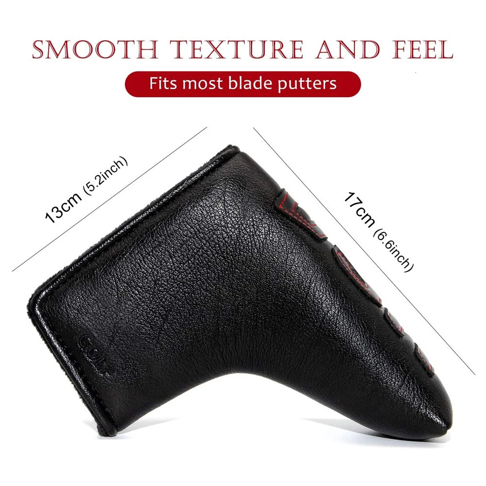 GLOOF golf Black Putter Headcover Covers Cover Putters Magnetic USA Flag Blade Putter Headcovers with Magnet 240516