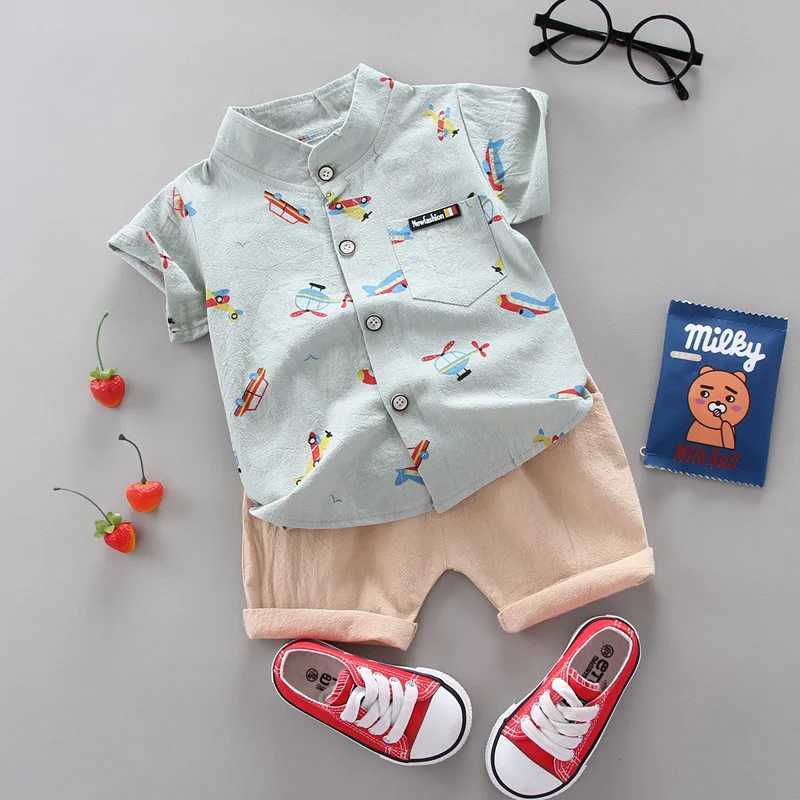 Clothing Sets 2024 Summer Leisure Clothing Fashion Boys Set Top and Shorts 2PCS Boys Baby Clothing Set Boys Baby Clothing WX94352