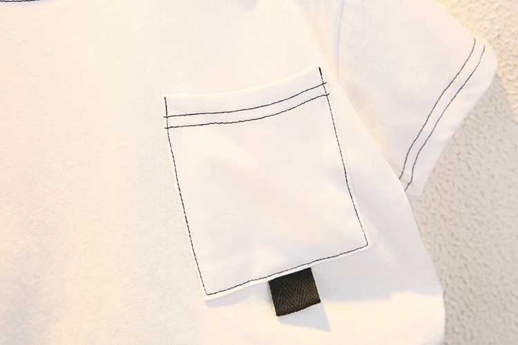 Clothing Sets Fashionable baby T-shirt+denim shorts set for summer children and girls aged 0-6 WX