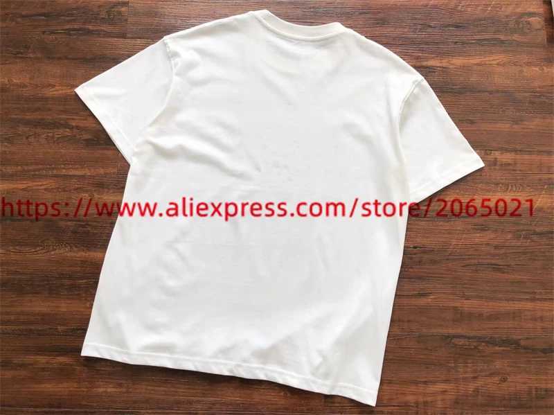 Men's T-Shirts 2024ss Raf Simons T Shirt Men Women 1 1 Best Quty Summer Style White Top T T-shirt T240515