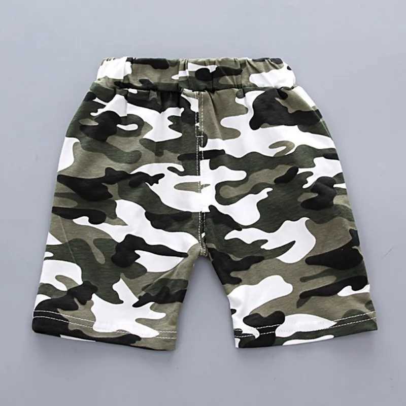 Clothing Sets Summer baby boy clothing set childrens baby camouflage short sleeved set T-shirt+short sleeved childrens boy fashionable casual clothing