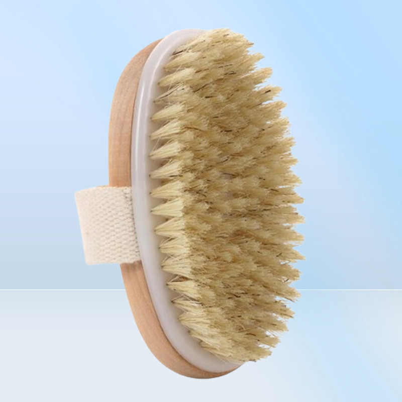 100pcs Dry Skin Body Face Soft Natural Bristle Brush Wooden Bath Shower Brushes SPA without Handle Cleansing3439401