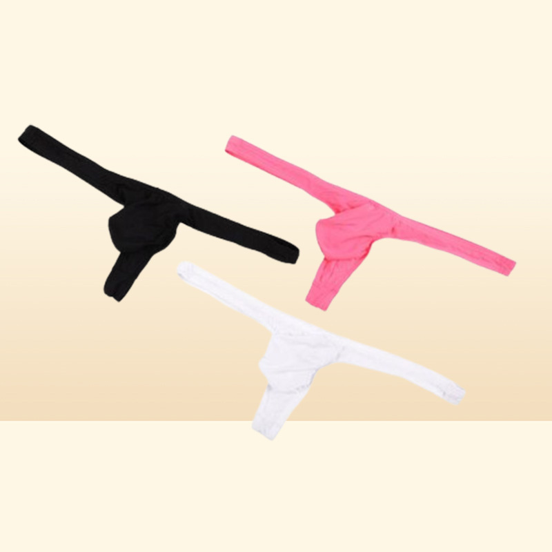 Underpants Mens Thongs And G Strings Sexy Men Seamless Underwear Jockstrap Gay Cueca Ultrathin Ice Silk Male Panties Man Briefs6909440