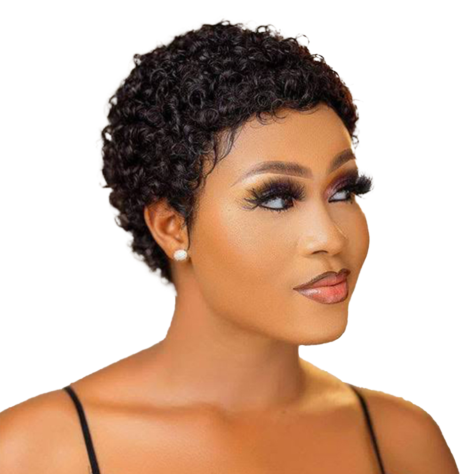 Short curly human hair wigs Lace Front Wigs 150 Density Lace Wigs For Women Curly Brazilian hair