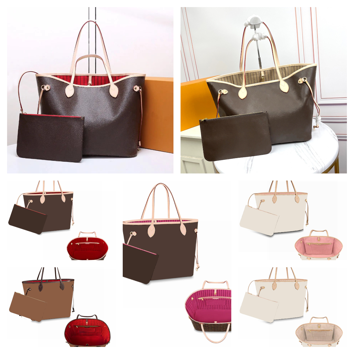 tote bag shoulder bag neverfull shopping tote bag Floral Letter Canvas designer bag louis purse women luxury bag handbag totebag designer designer purse handbags