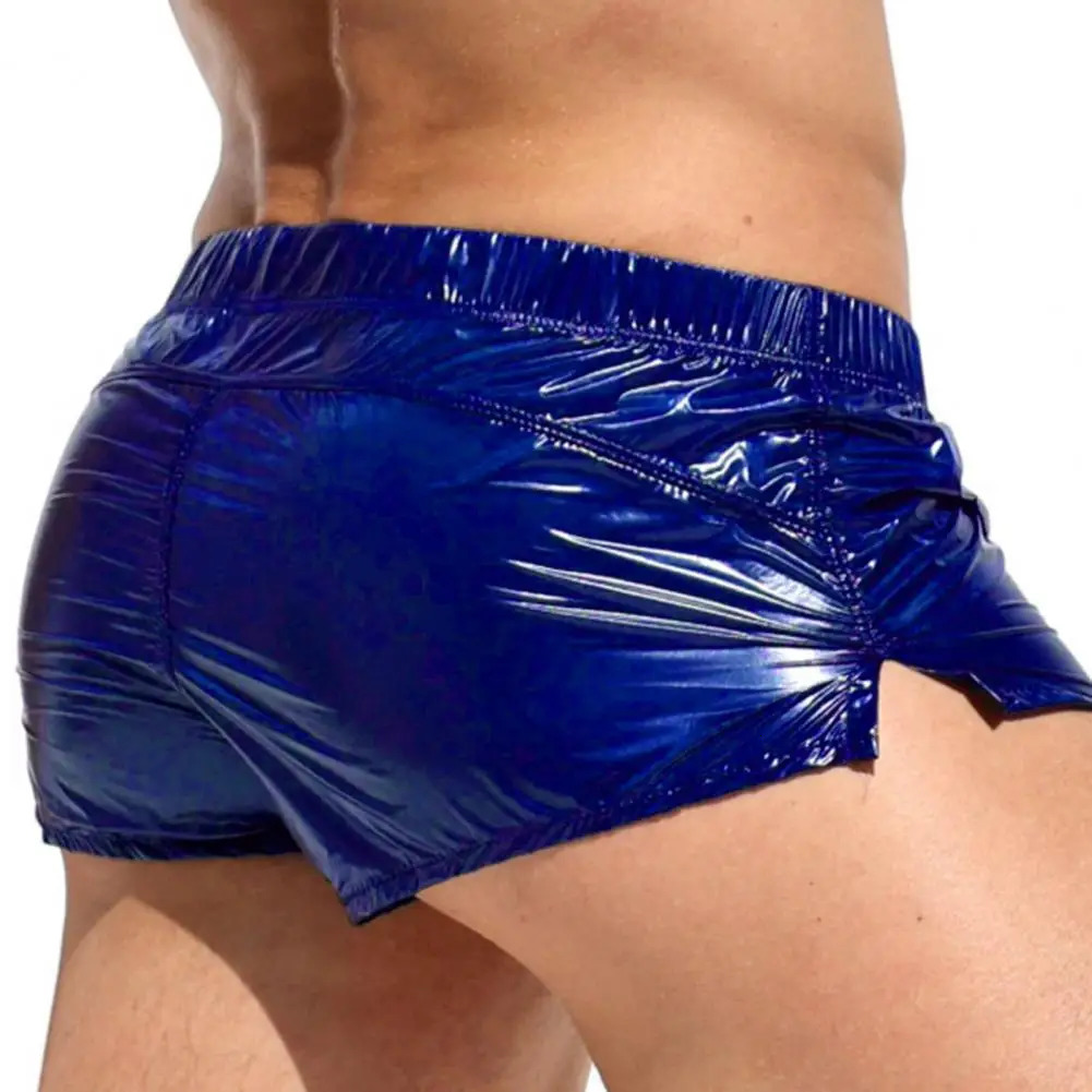 Breathable mens shorts light colored elastic waist casual shorts mid rise holiday underwear summer sexy jacket 240516