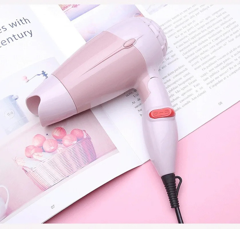 Hair dryer mini portable foldable handle compact 1000W hair dryer air low noise student dormitory outdoor travel 240516