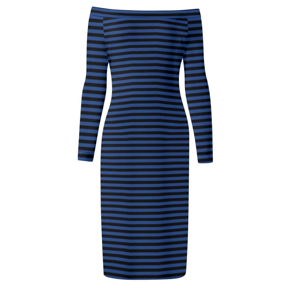 Women's Long Sleeve Off The Shoulder Lady Dress dongdumaoyi P1553251652