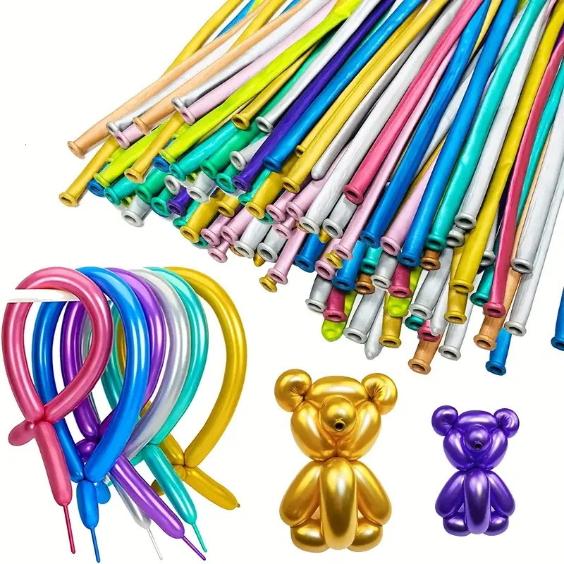 100pcs 260 Balloons Decoration Shopping Mall Activities Party Not Easy To Damage Shiny And Beautiful 240514