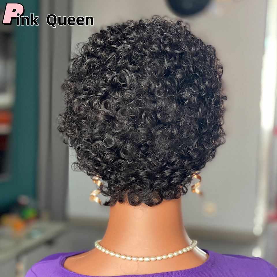 Short curly human hair wigs Lace Front Wigs 150 Density Lace Wigs For Women Curly Brazilian hair