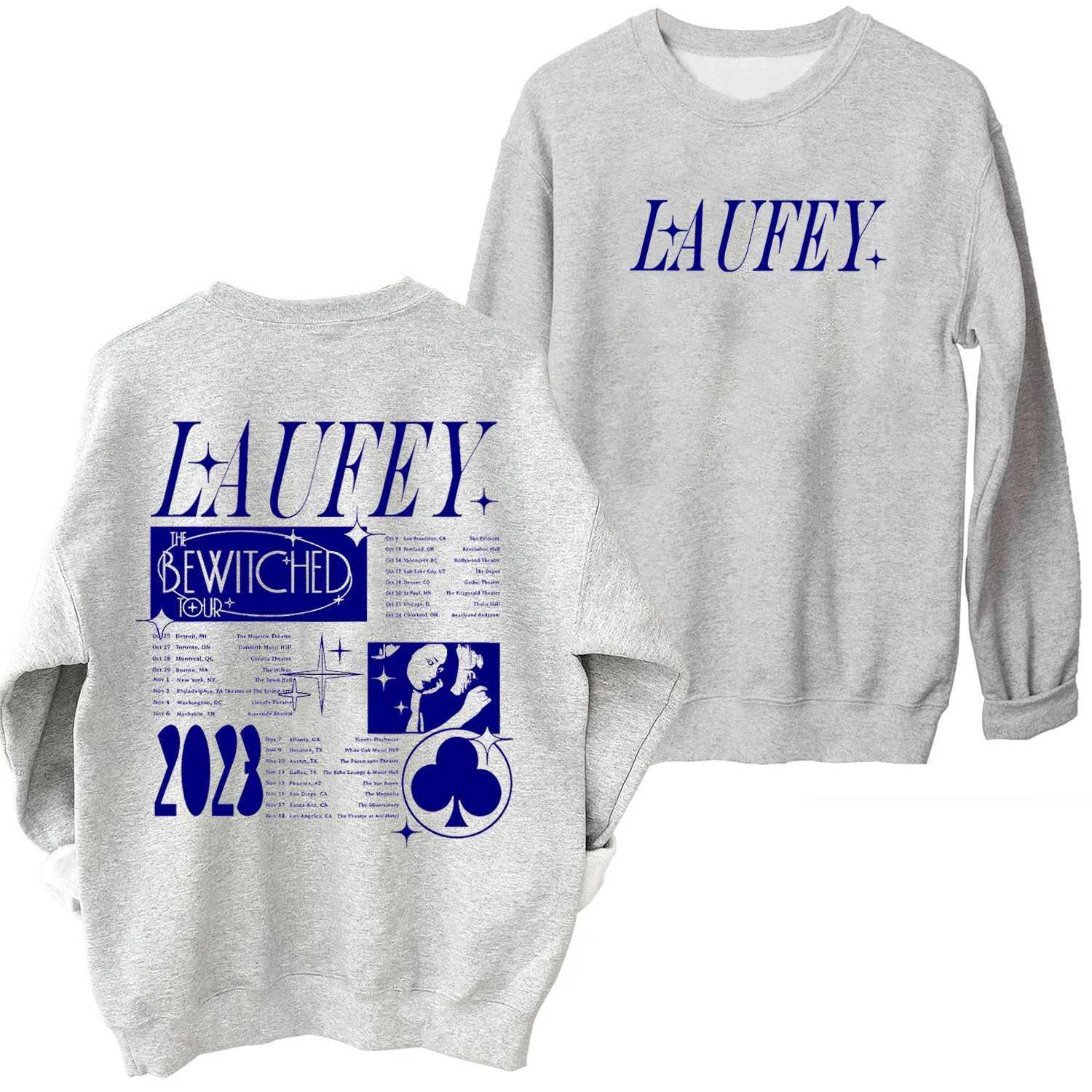 Men's Hoodies Sweatshirts Laufey Crewneck Hoodie Laufey Bewitched Album Sweatshirt Laufey Merch Laufey Fan Gift Oversized Sweatshirt Pullover Top