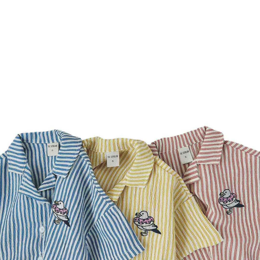 Clothing Sets 2024 Summer New Childrens Short sleeved Cotton Set Baby Boys and Girls Striped Polo Neck Shirt+Shorts 2-piece Childrens Fashion Set WX