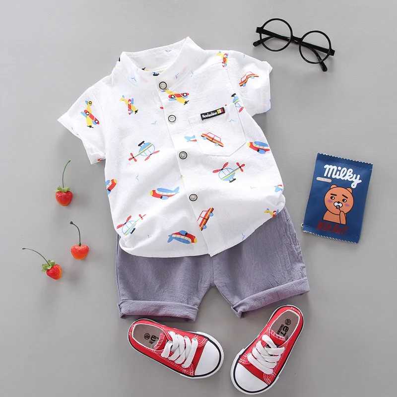 Clothing Sets 2024 Summer Leisure Clothing Fashion Boys Set Top and Shorts 2PCS Boys Baby Clothing Set Boys Baby Clothing WX94352