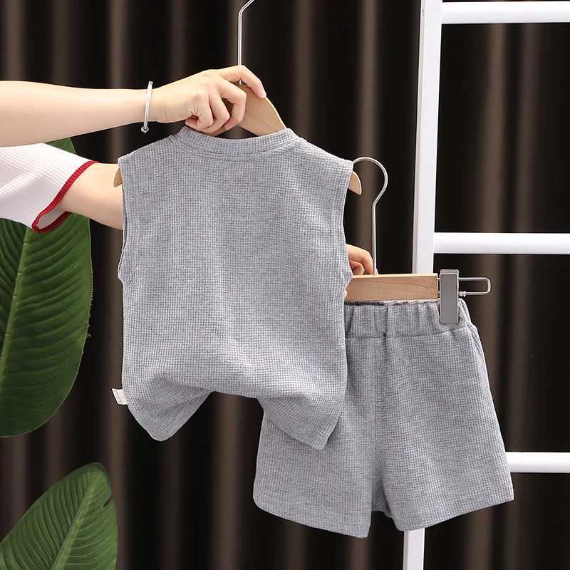 Clothing Sets New Summer Baby Girls Clothing Childrens Boys Tank Top Shorts 2 pieces/set WX954415