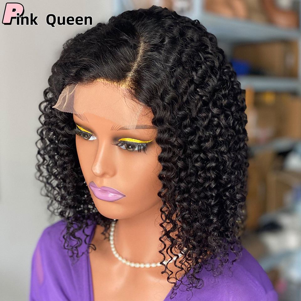 Soft Lace Front Wigs Human Hair Brown Black Glueless Long Curly Wave Heat Lace Wig Natural Baby Hair Black Women Pre Plucked Bob Human Hair Wig