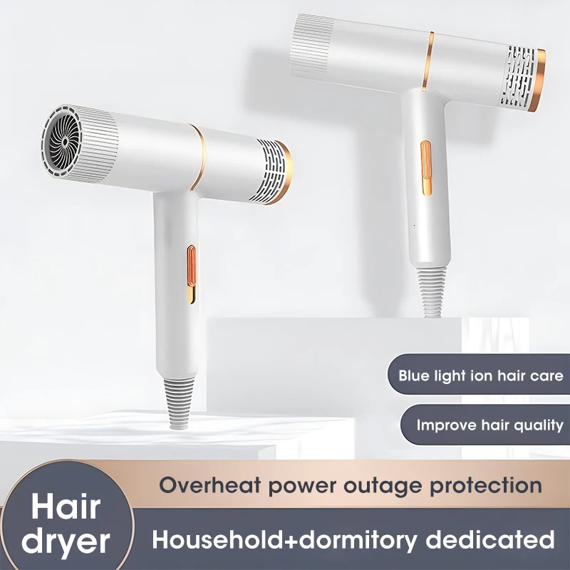 Professional Hair Dryer Strong Wind Salon Dryer Air and Cold Air Wind Negative Ionic Hammer Blower Dry Electric Hair Dryer 240516
