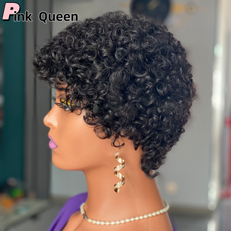 Short curly human hair wigs Lace Front Wigs 150 Density Lace Wigs For Women Curly Brazilian hair