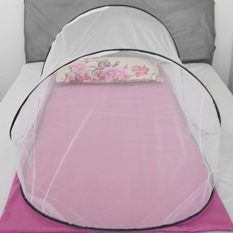 Mosquito Net Camping Tent Camper Outdoor Folding Portable Student Dormitories Children Insect Net for Single Bed Full Cover 240516