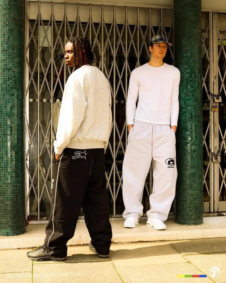 Streetwear PROTECT Sweatpants Y2K Pants Hip Hop Letter Embroidery Baggy Casual Pants WomenHigh Waist Elastic Waist Jogging Pant 240510