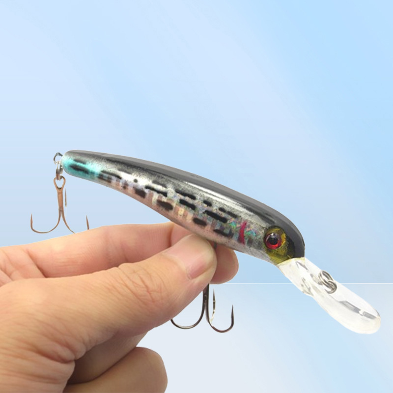 Whole Lot 20 Fishing Lure Minnow CranKbaits Hand Baits Hooks Bass 135g11 cm 5 Color