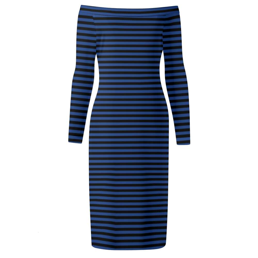 Women's Long Sleeve Off The Shoulder Lady Dress dongdumaoyi P1553251652