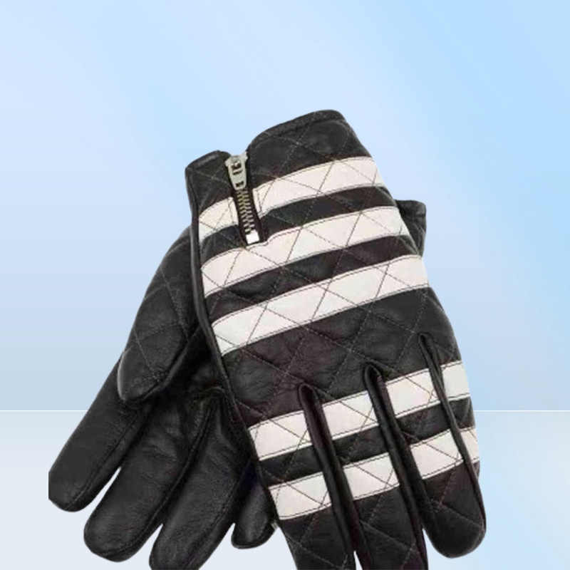 Genuine Leather Prisoner Motorcycle Gloves Men039s Cycling Winter Ridding Mitten S2144