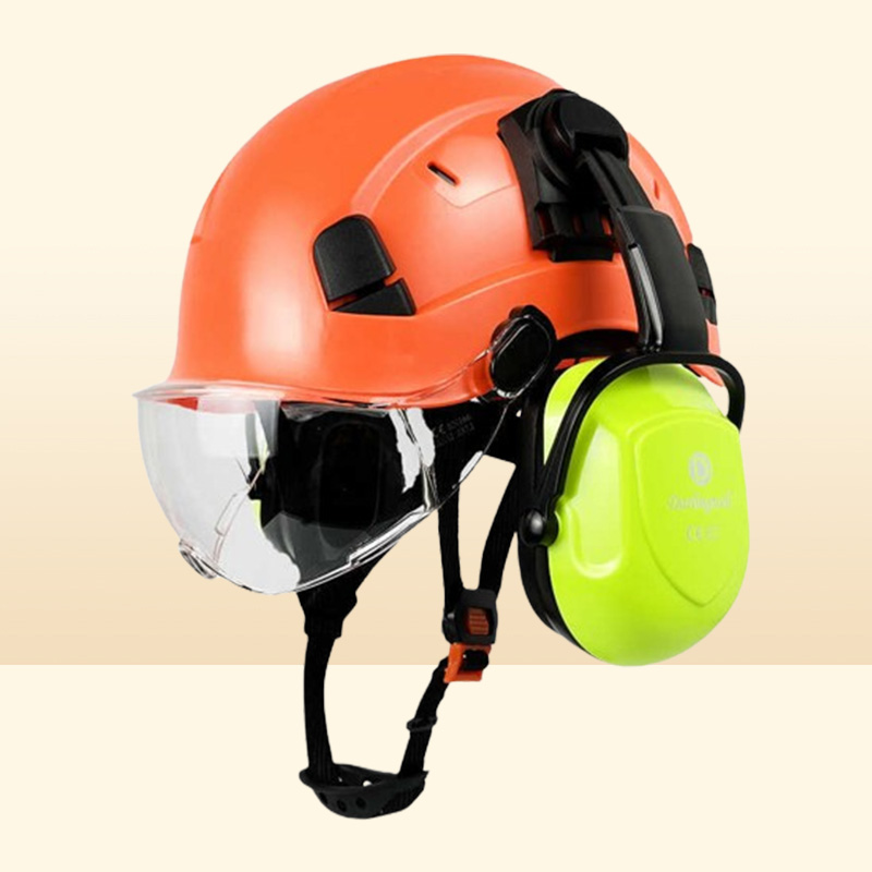 Construction Safety Helmet With Goggles For Engineer Earmuff Ear Protection EN397 ABS Hard Hat ANSI Industrial HardHat Work4378271