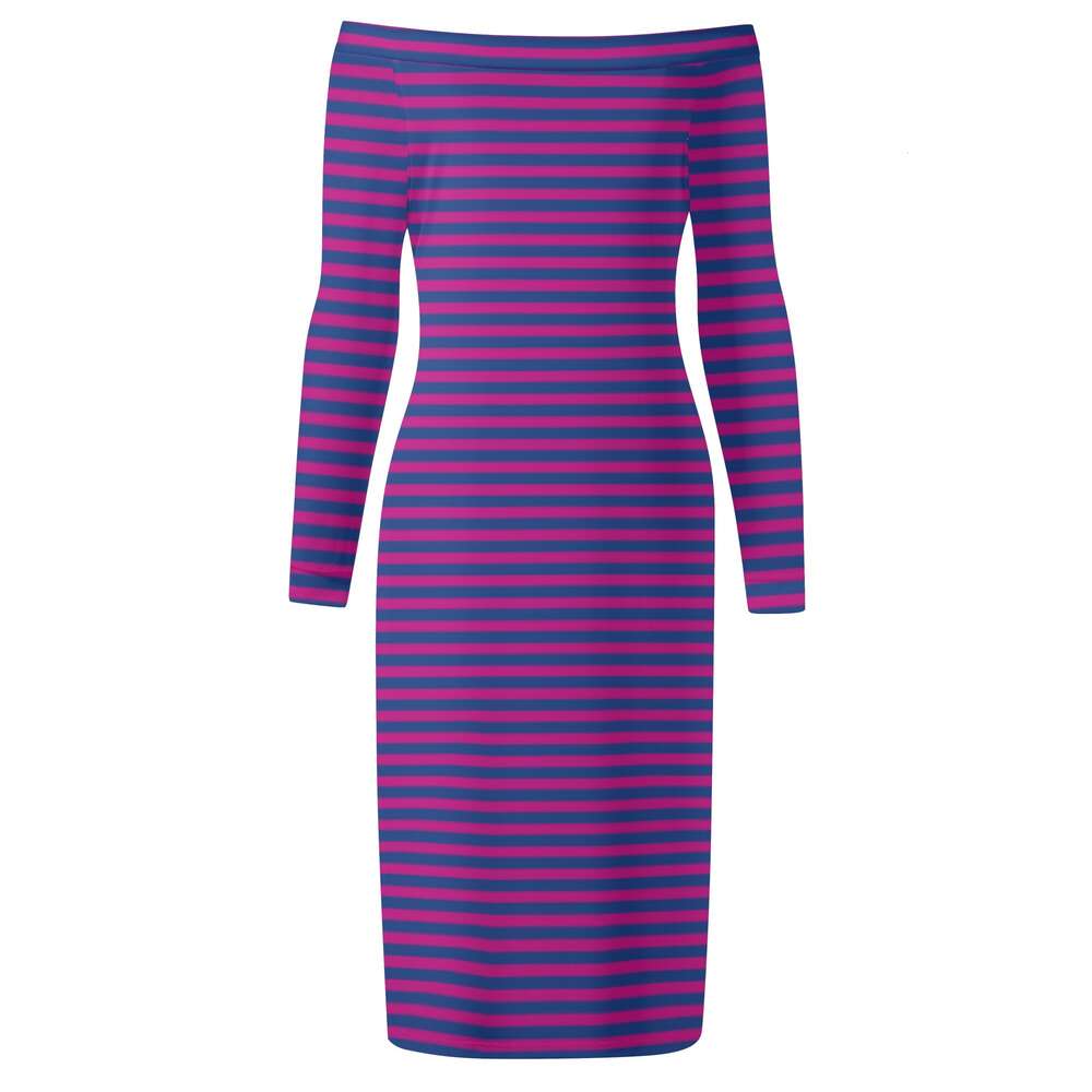 Women's Long Sleeve Off The Shoulder Lady Dress dongdumaoyi P1553051652